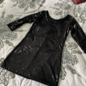 Sequin black dress